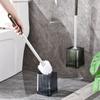 Toilet Brush for Household Use No Dead Corners, New Wall Mounted Toilet Squatting Toilet Toilet Cleaner with Base Long Handle Toilet Brush