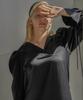 Onneu Black Shirred Long Dress