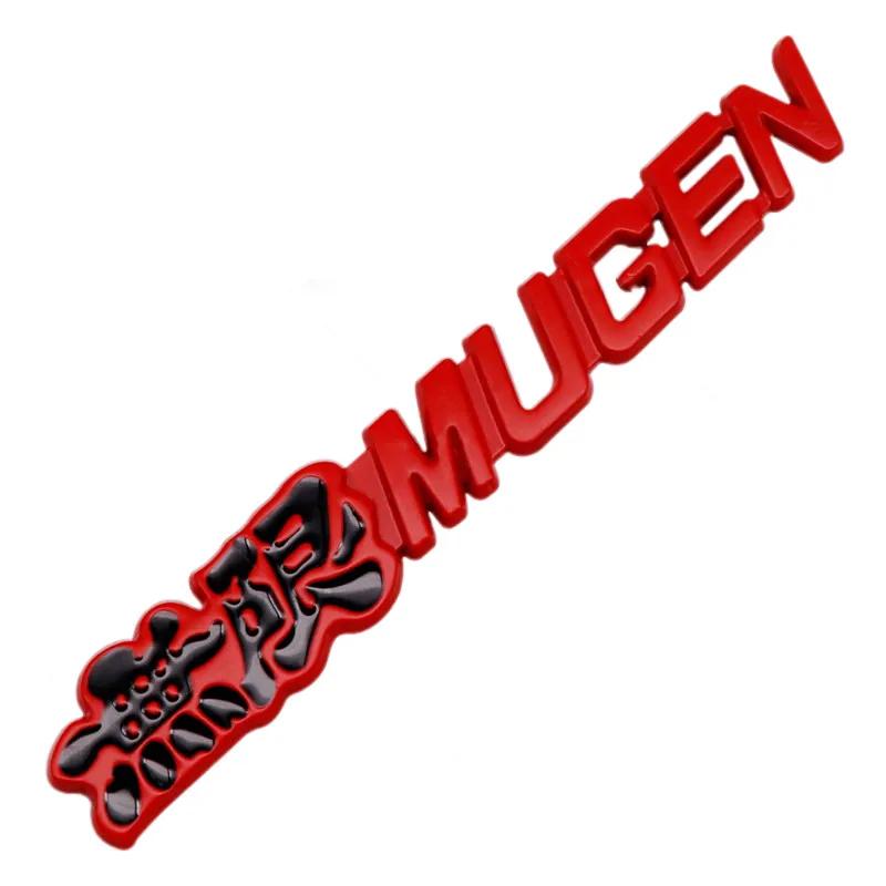 

3D Metal Mugen Logo Front Grill Rear Trunk Car Emblem Badge Sticker Decal For Accord Civic CRV Crosstour HRV City Jazz