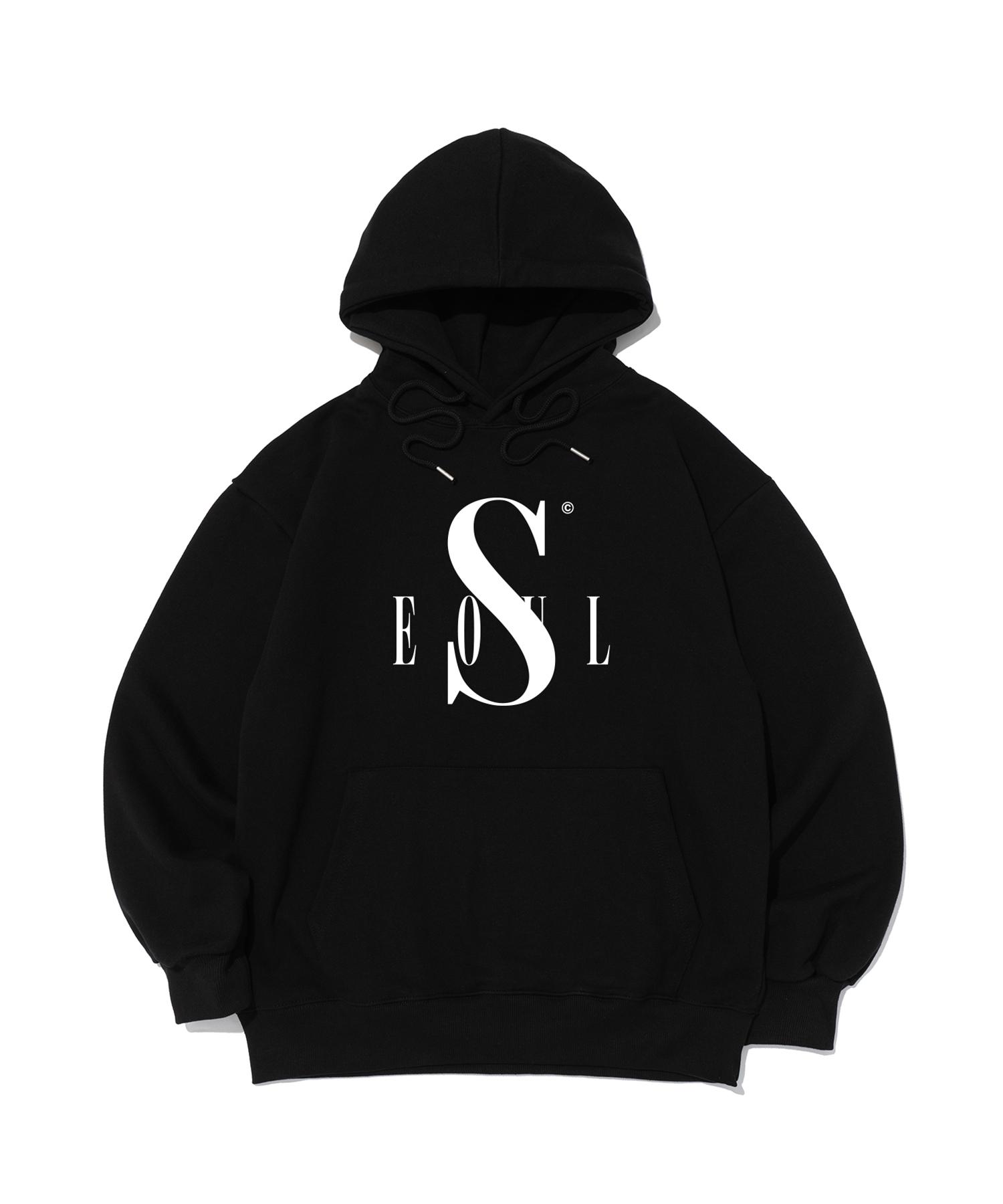 Seoul Apparel Modified Logo Hoodie (Black) L
