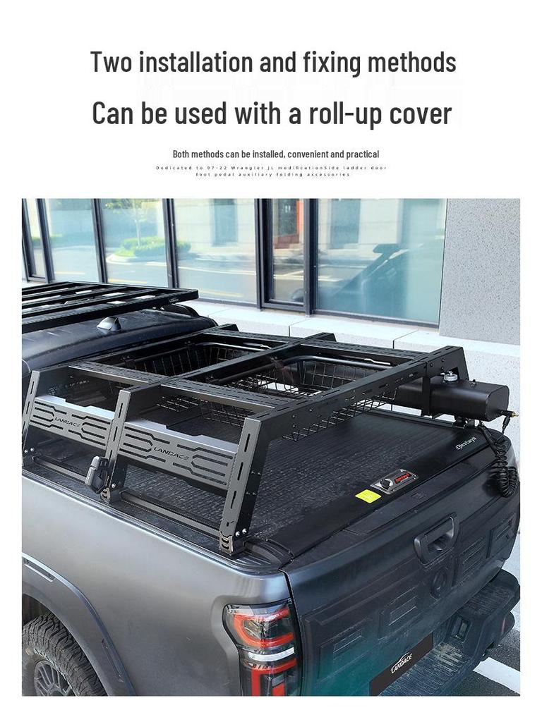 Crossbars Roll Bar Tailgate Luggage Rack for Raptor F150, Tundra, Ranger, Great Wall Cannon