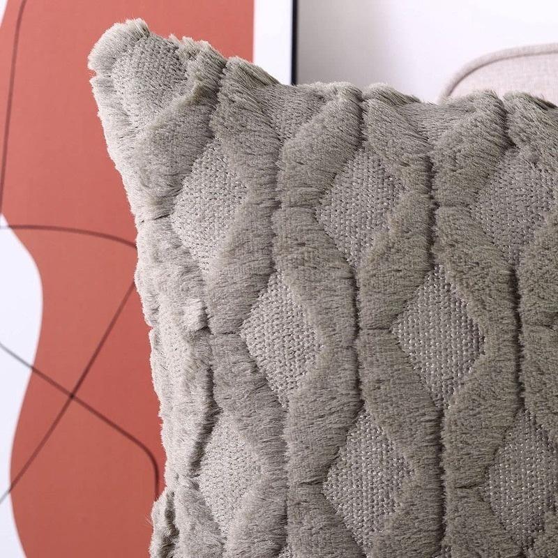 40*40cm Soft Plush Short Wool Velvet Decorative Pillow Cover Soft Sofa Pillowcase Only Pillowcase Without Pillow Core