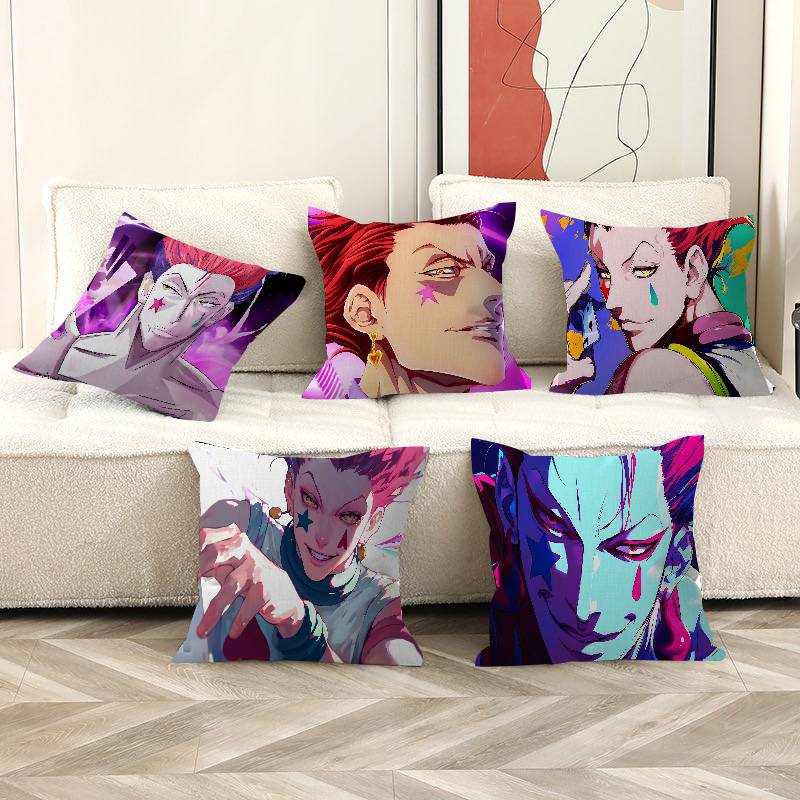 Anime Hisoka Hunter X Hunters Maple Design Cushion Cover Happy Autumn Harvest Decor Holiday Decorati Pillow Cover