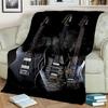 Cobertor de guitarra elétrica hd, cobertor macio de lance para casa, quarto, cama, sofá, piquenique, viagem, escritório, cobertor para crianças