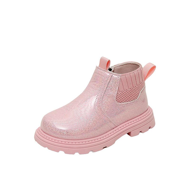 

Детская мода британские короткие ботинки новые 2025 весна и осень мальчики одинарные ботинки иностранные универсальные ботинки Мартина девочки кожаные ботинки тренд 21-26 yards, 6 pairs in one hand