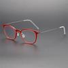 Denmark Brand Screwless Titanium Glasses Frame Men Retro Square Ultralight Eyeglasses Women High Quality Spectacles Frames 6609