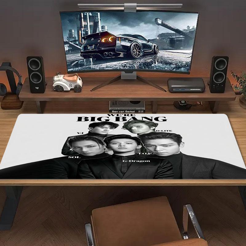 BIGBANG Large Size Mouse Pad Large Gaming Table Cushion Non-slip Laptop Tablet Big Mousepad XXL Mat Mini PC Playmat With Lock Edge