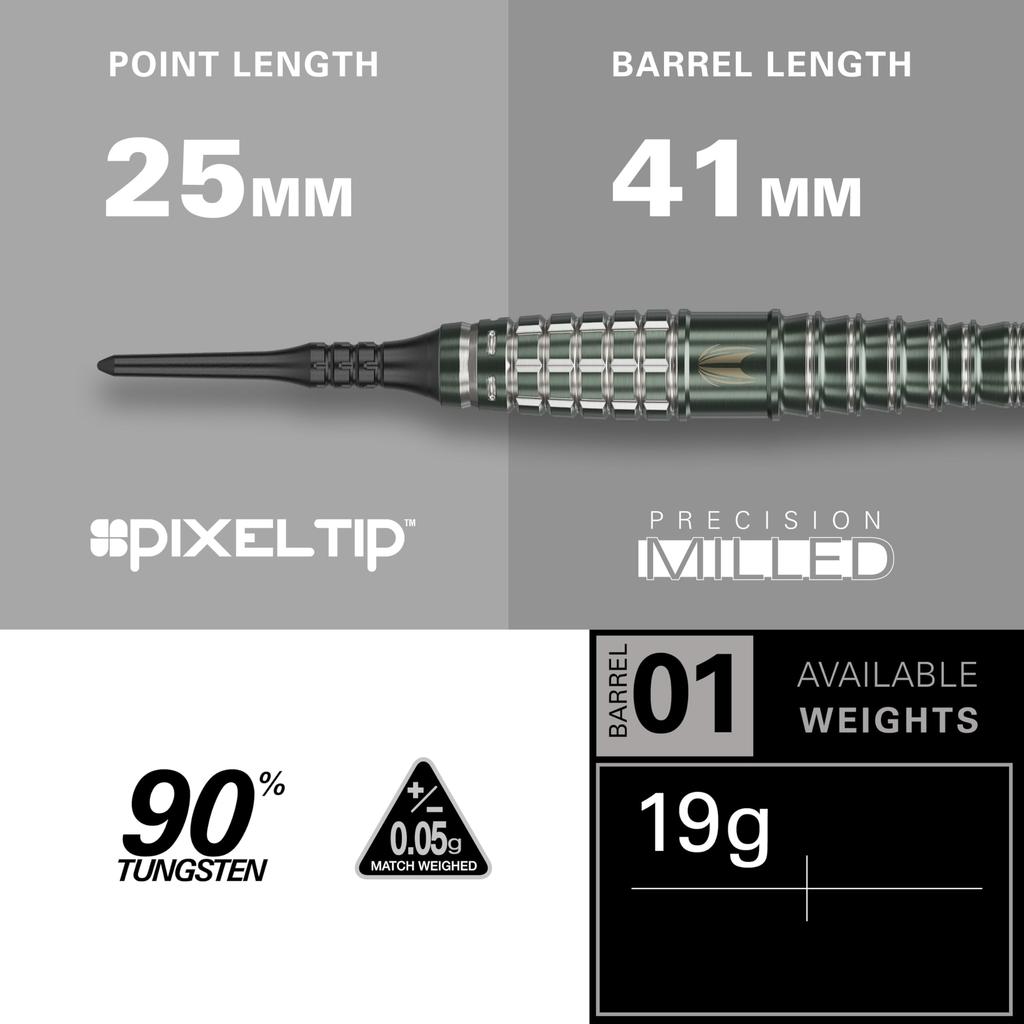 TARGET PRIME SERIES SCREAM 19G SOFT TIP Soft Tip 90% (Scream Darts)