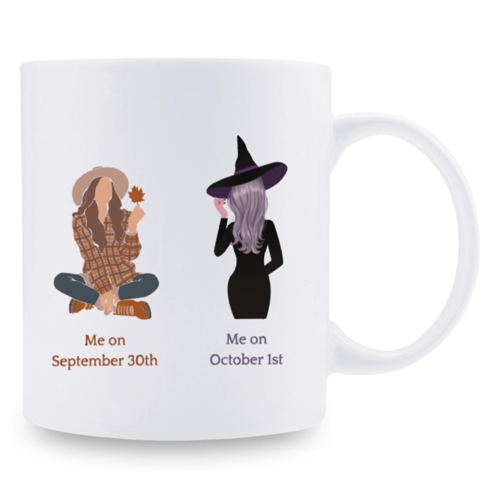 

1 шт. кружка керамическая 11 унций класса 3A, новинка, для комнаты, украшение на Хэллоуин, подарок на день рождения, Рождество, праздник для друзей, семьи 301-400ml белый