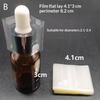 100Pcs Heat Shrink Wrap Film Suitable For 15Ml Glass Liquid Dropper Bottles Seal
