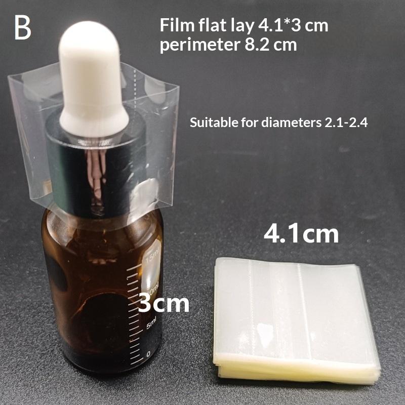 100Pcs Heat Shrink Wrap Film Suitable For 15Ml Glass Liquid Dropper Bottles Seal