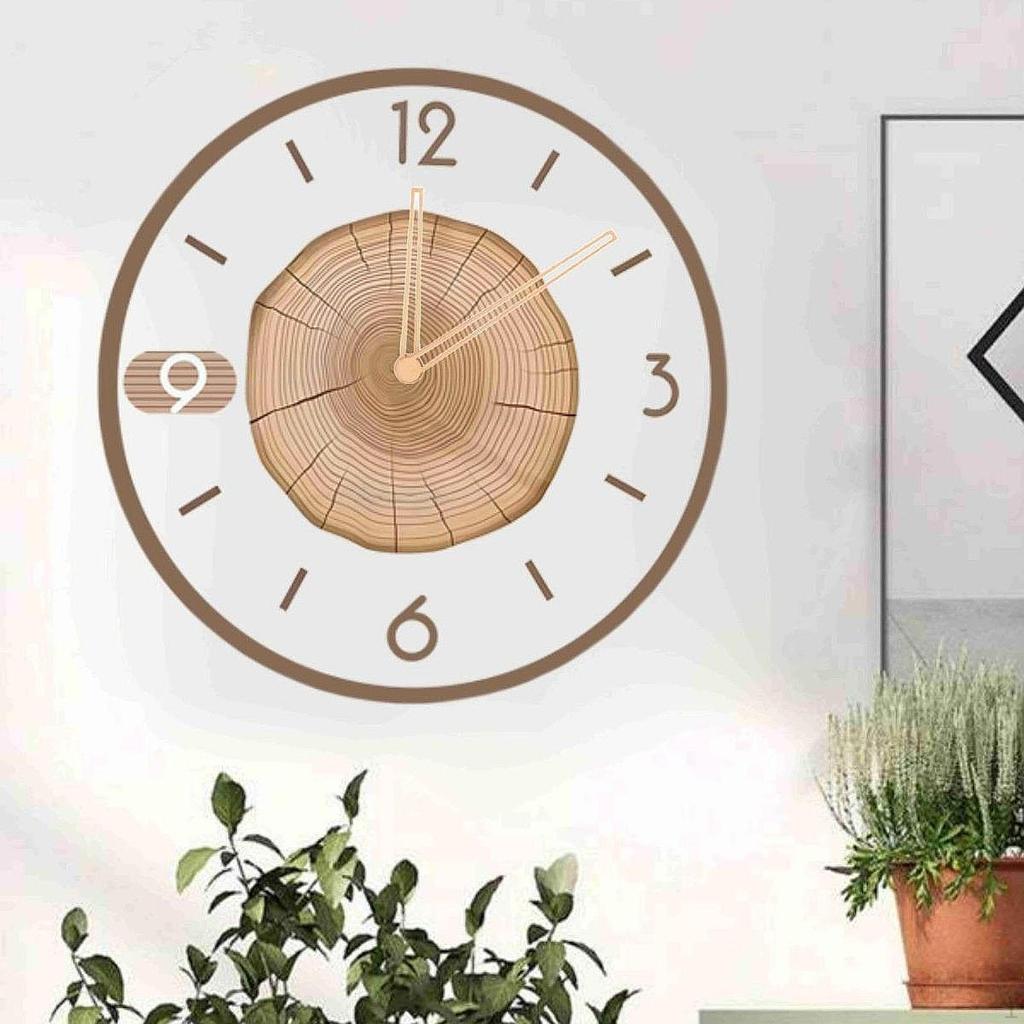 Wall Clock Decorative Stylish Simple Silent Non Ticking Timepiece for Living Room Office
