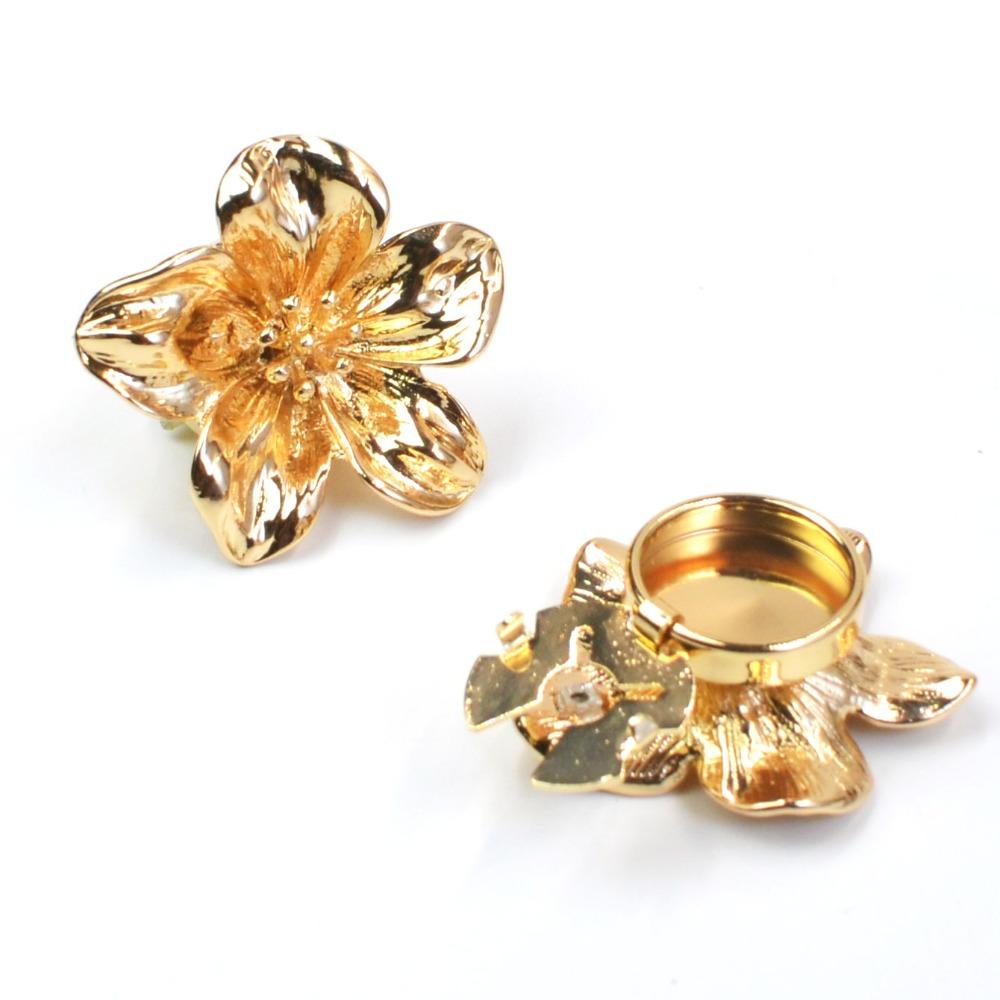 New Flower Flower Cufflinks DIY Sewing Accessories Shirt Button Clip Sewing-free Cufflinks Button Cover Special Occasions