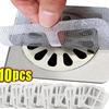 11-11 PCS Shower Drain Hair Catcher Disposable Mesh Floor Drain Sticker Sink Strainer Filter Cover For Bathroom Kitchen Bathtub