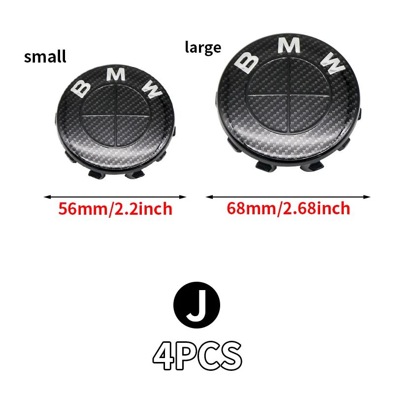 4Pcs/Set 56MM/68MM wheel hub center cap For BMW M X1F48 F13 G16 F33 E24 G23 G30 E70 F91 E92 F11 G80 X6E71 E86 F10 G60 G22 E46