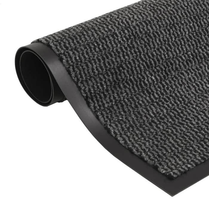 VidaXL Paillassons rectangulaires 2 pcs 40 x 60 cm Anthracite