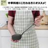 Wok-specific Spatula, Made of Iron Nitride, Rust-resistant, with a Natural Wood Handle, Easy-to-grip Design, and Holes for Hanging, Preventing Burns.