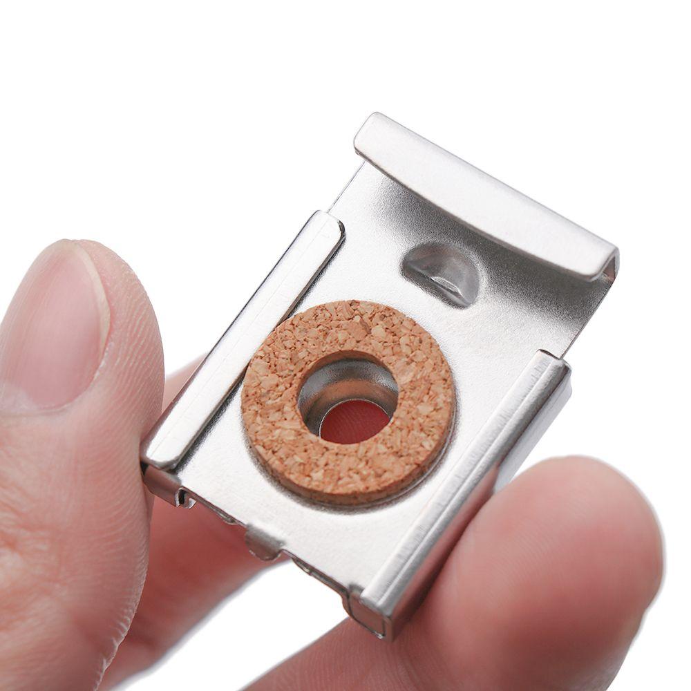 Unframed Adjustable Bathroom Supply Mirror Cabinet Bracket Glass Clamp Fix Clip Hanging Holder