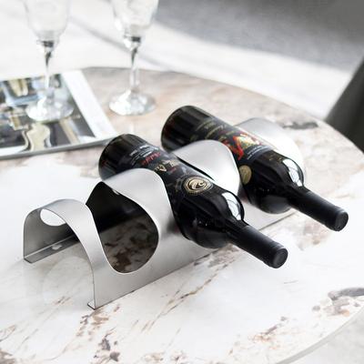 Decorazione Casa Modello Moderna Porta Vino Decorazione Morbida Ufficio Vendite Minimalista Geometrico Metallo Creativo Porta Vino da Tavolo Decorazione Morbida