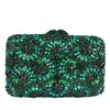 Boutique De FGG Emerald Green Evening Minaudiere Bags Women Crystal Purses and Handbags Bridal Wedding Luxury Clutch Purse