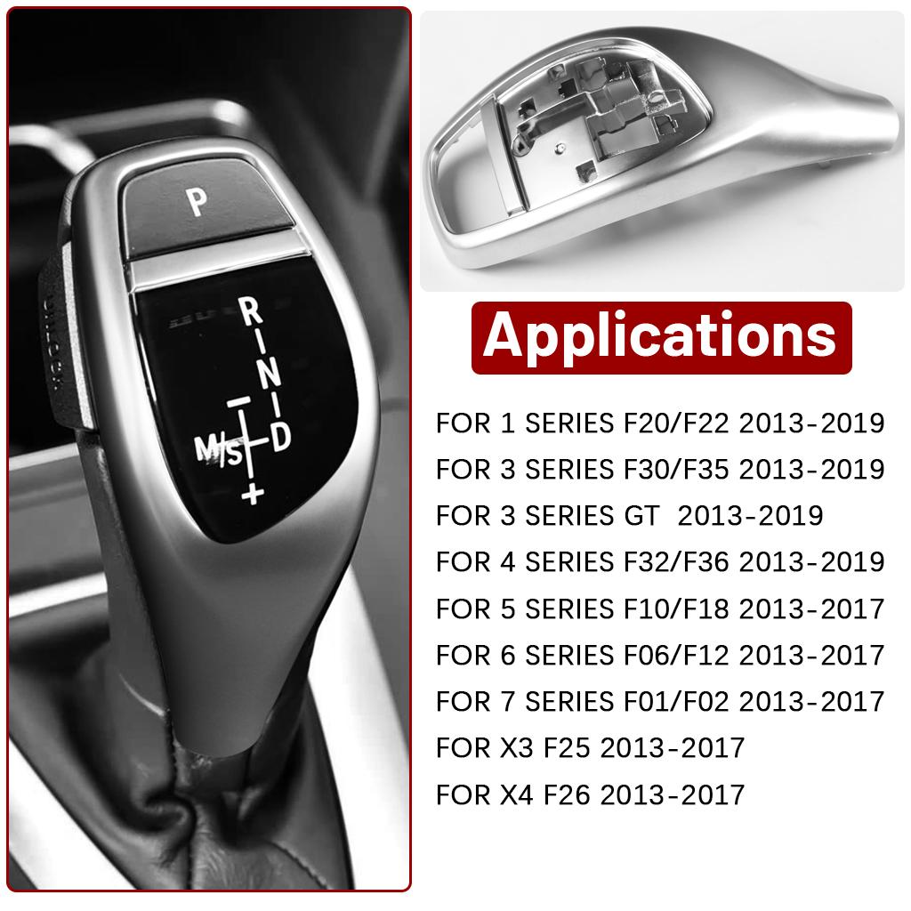 Car Gear Shift Knob Cover Auto Gear Knob Shift Lever Cover Replacement For Bmw F30 F31 F32 F33 F34 F36 F07 F10 F11 F06 F12 F14