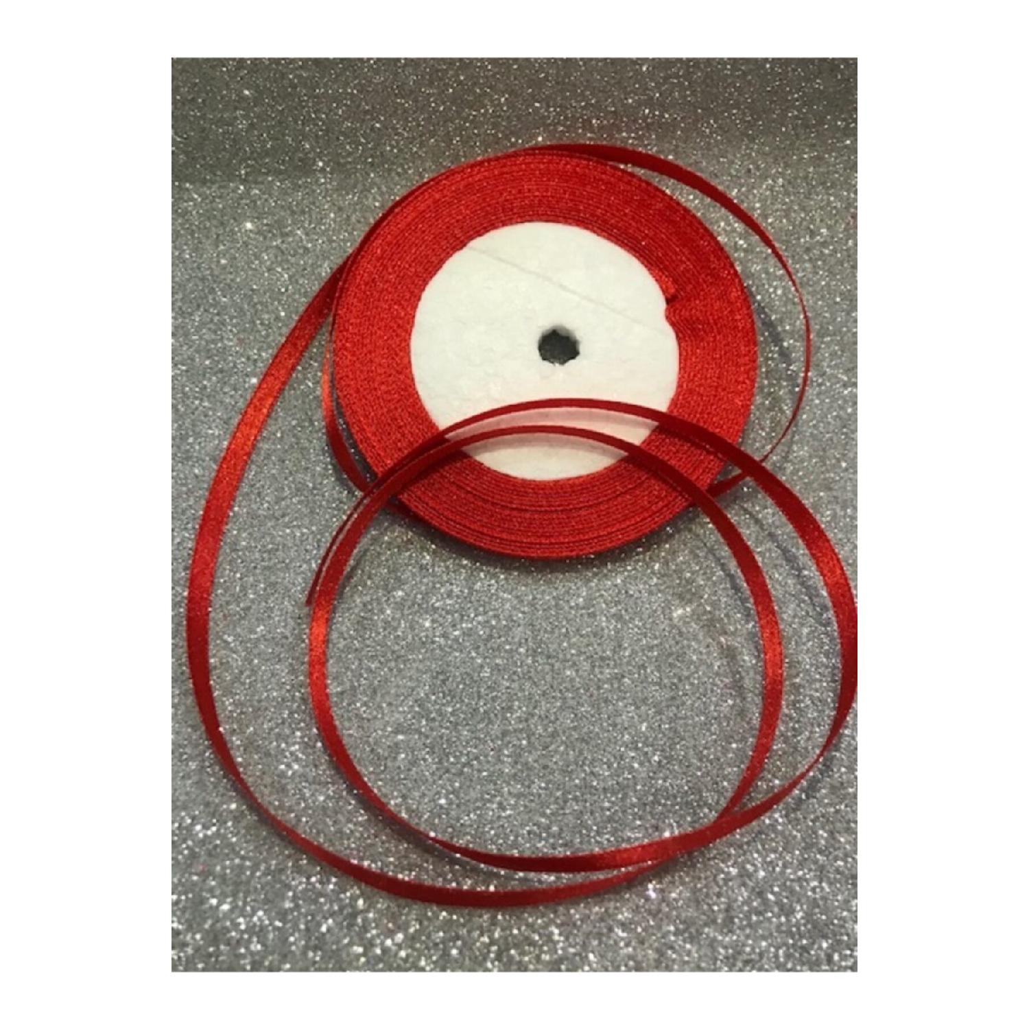 

Лента атласная Новогодняя 6 мм 23 метра (25 ярдов) 1 шт. красный