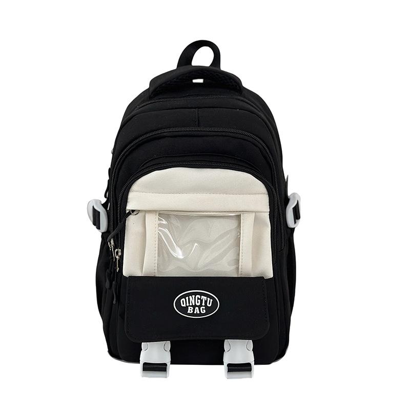 School bag, junior high school girl, high school college student, class backpack, large capacity burden reduction backpack, female