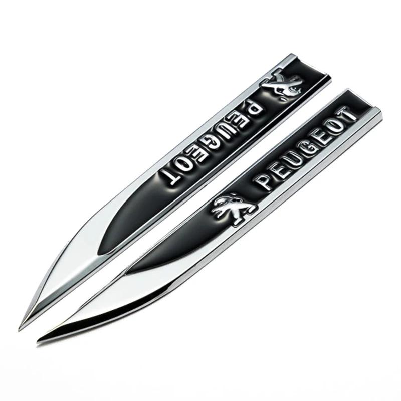 Decorative Blade Car Body Side Standard Metal Car Sticker For Peugeot 308 408B 508 RCZ 208 3008 2008 206 207 5008 Car Accessories