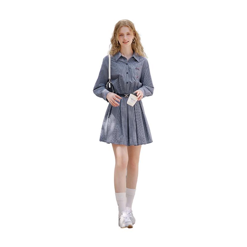 

Women s Plaid Shirtdress M