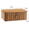 Organizer Basket with Lid Elegant Nordic Style Storage Bin for Bathroom Nursery Bedroom Practical Home Decor Gift