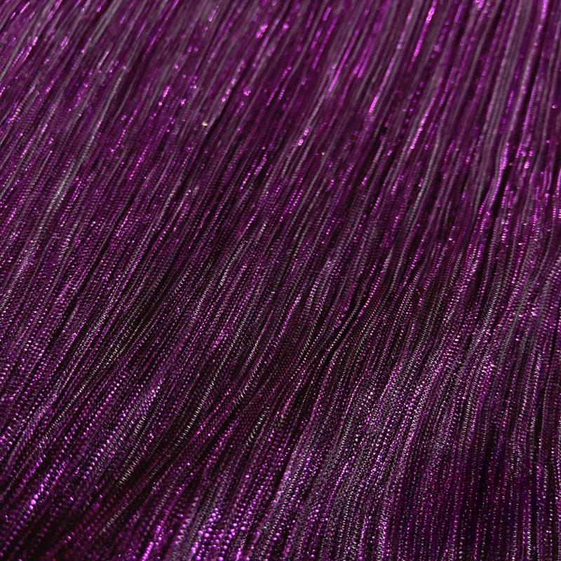 

Soft Tulle Pleated Fabric Bark Wrinkle Texture By The Meter for Wedding Decoration Clothes Sewing Anti-wrinkle Cloth Glossy Gray 100x150cm