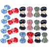 20PCS Polyester Pet Bowknot Elastic Cord Headwear Decoration Accessory for Cats Dogs