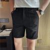 White light luxury casual suit shorts men's summer twill midline design sense thin breathable straight five-point pants