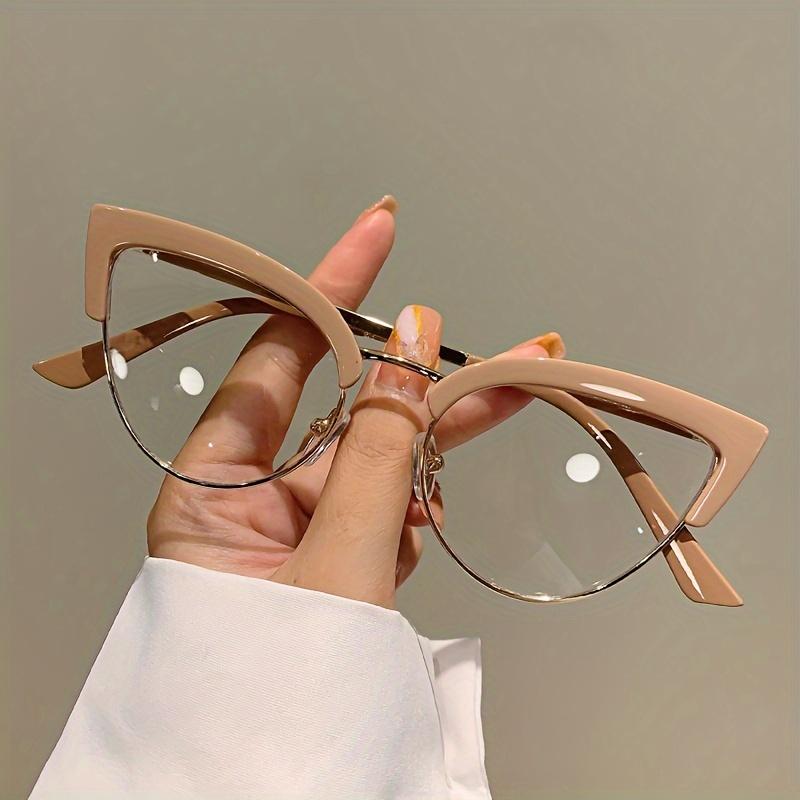 Blue Light Blocking Glasses Vintage Cat Eye Clear Lens Glasses Spectacles For Women Computer Glasses
