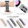 Stylish Black Agate Crystal Smartwatch Strap for Samsung 20/22mm