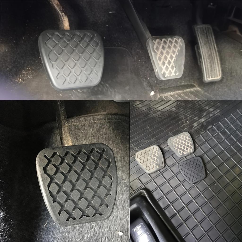 2 Stück Gummi Brems- Kupplungspedalauflagen für Honda Civic Accord CR-V CRX Element Prelude für ACURA Integra TSX RSX TL Vigor - Rutschfest, Auto Pedalabdeckungen