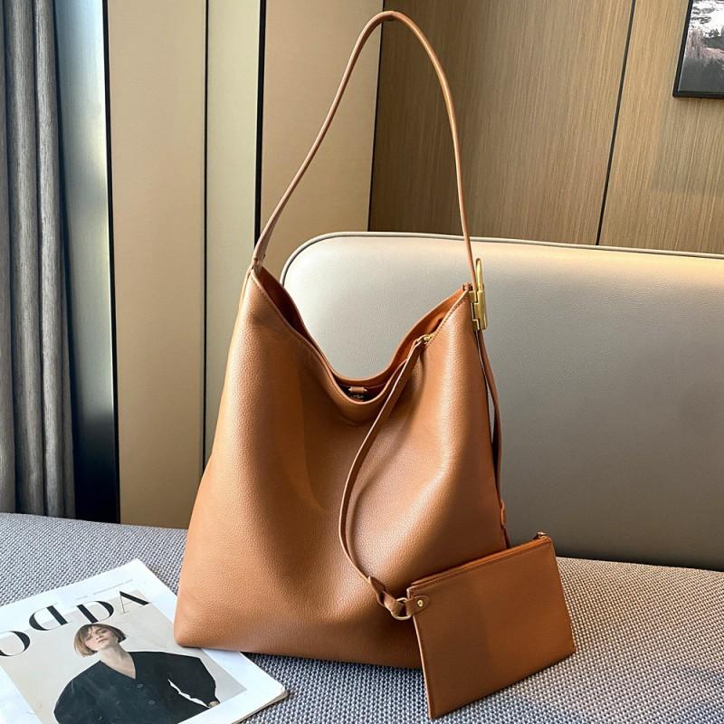 

Luxury Women s Bag With High-end Feel Of Genuine Leather Large Capacity Tote Fashionable Eye-catching Layer Cowhide Shoulder Women