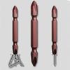 Phillips Bits-Impact Magnetic-Bits Long Head Drill Bits- S2 Alloy Steel Screwdriver Bits-Phillips Bit Set Hex Shank Screw Bits