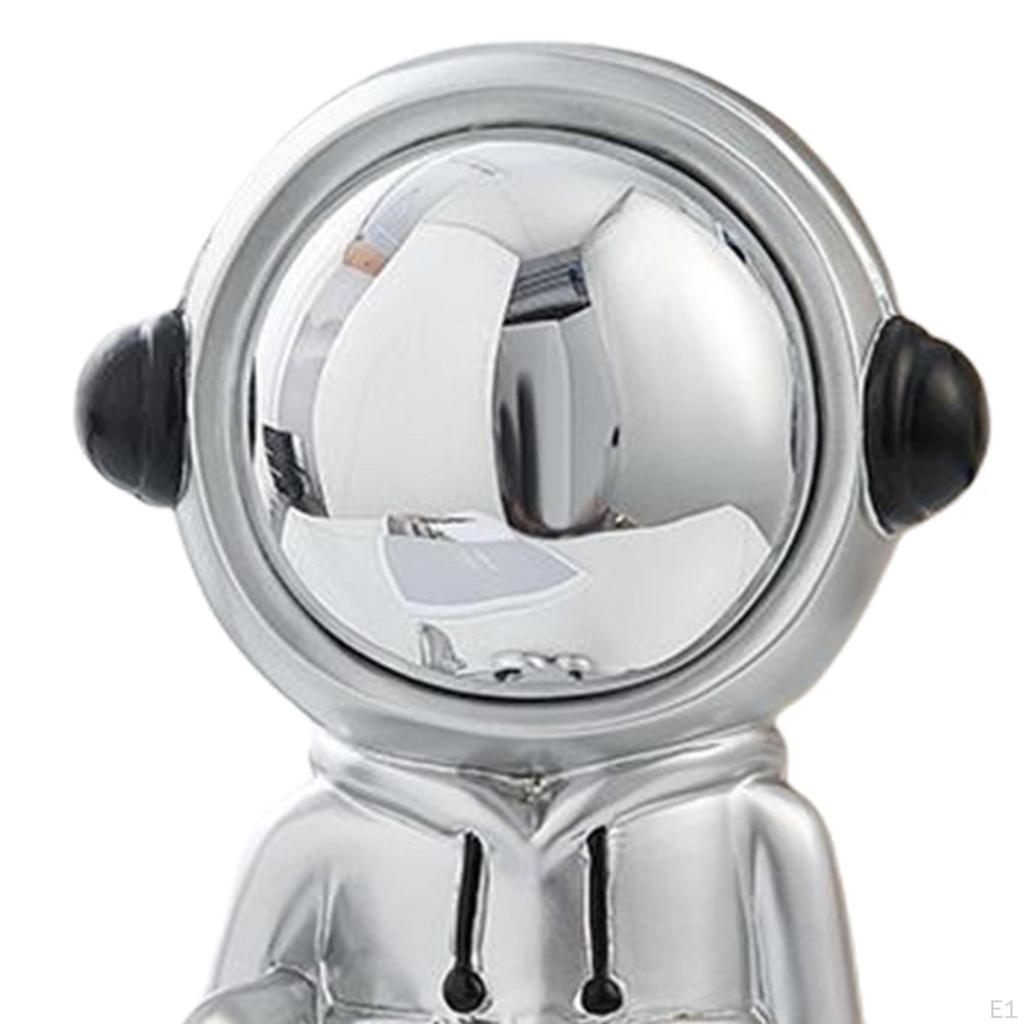 Kreative Astronauten-Statue Spaceman-Figuren Harzmaterial Kunsthandwerk für Zuhause Schreibtisch Veranda Büro