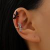 Retro Gothic Skull & Spider Ear Bone Clip - No Piercing Needed