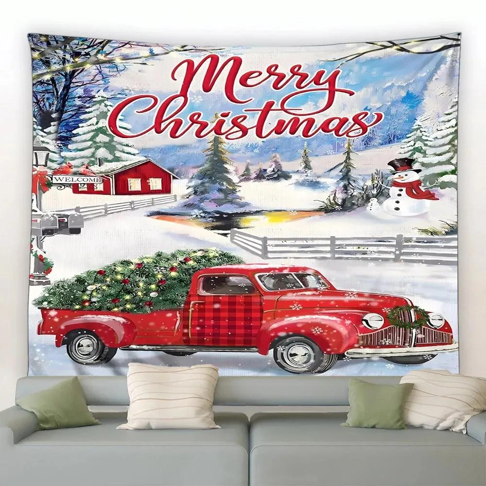 Рождественский снеговик Рождественская елка Гобелен Спальня Гостиная Дом Рождественские — фото 7