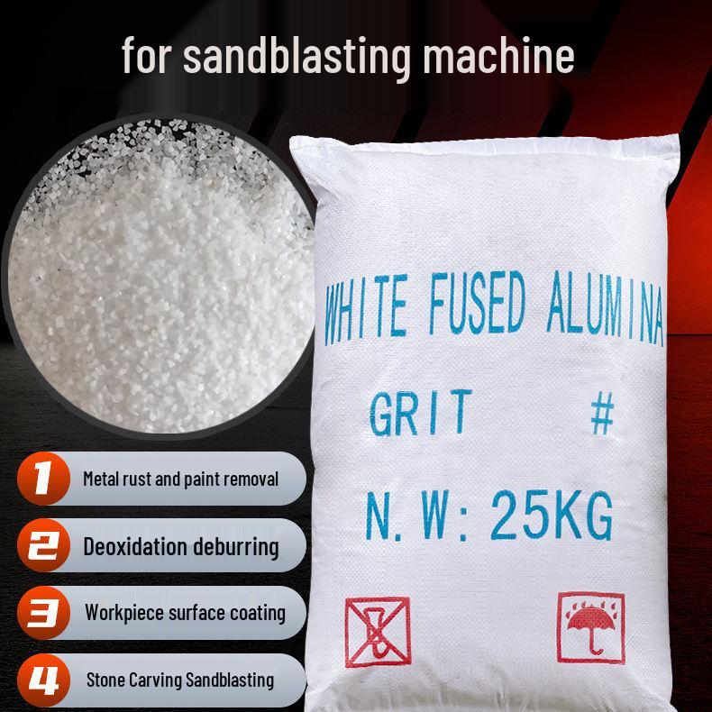 Premium White Aluminum Oxide Sandblasting Machine for Rust Removal & Polishing