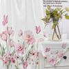Pink Butterfly Sheer Curtain - Soft Sweet Romantic Style   Spring-Themed Decorative Sheer Curtain for Living Room and Bedroom