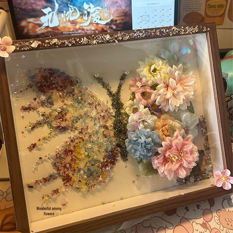 DIY Creative Diamond Butterfly Photo Frame Kit - Perfect Birthday Gift for Friends