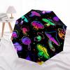 Mushroom Rainbow- Automatic umbrella, Four Seasons Portable Folding Umbrella, Suitable for Men and Women, Travel, Daily Compact Umbrella, Ou
