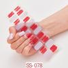 22pcs Sheet Laser Bronzing Full Cover Nail Stickers Long Lasting Tearable Cute Nail Art Wraps Design