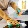 Dik Materiaal Rubberen Schoonmaakhandschoenen Extra Lange Manchetten Beschermende Handschoenen Keuken Gebruik