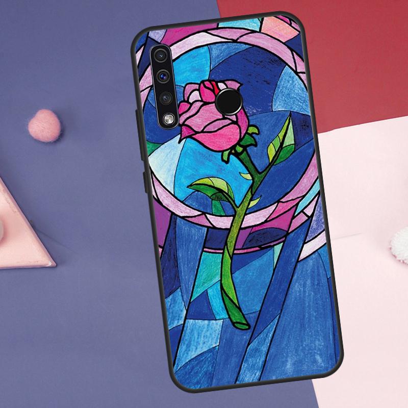Stained Glass Rose Galaxys Case For Huawei Nova Y60 Y90 Y70 Y61 Y91 Y72 Y73 12s 12i 11i 8i 9 10 SE P30 P40 Lite P60 Pro