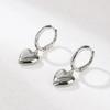 European & American Trendy 3D Exaggerated Heart Earrings for Women - Stylish Hot Girl Peach Heart Design