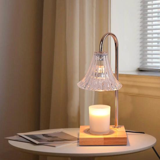 Candle Warmer Lamp with Timer & Dimmer Wax Melting Lantern for Home Decor Aromatherapy Gift for Women Modern Candle Lantern for Living Room & Bedroom